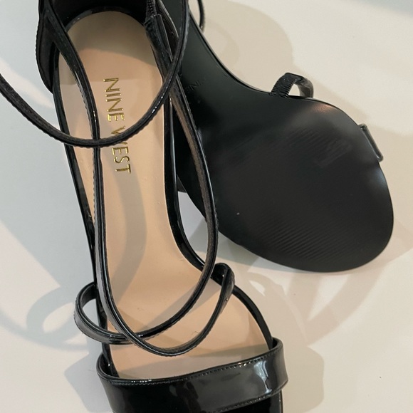 Nine West Patent Shine Gabriele Slim Heel Sandal - Picture 12 of 12